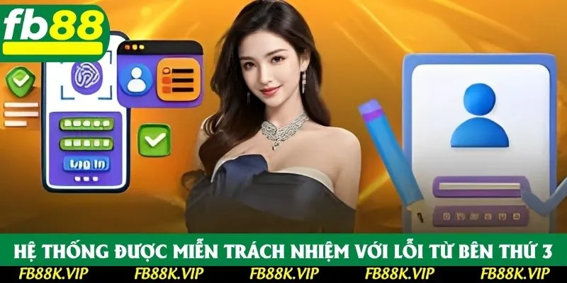 Hệ thống được miễn trách nhiệm với lỗi từ bên thứ 3