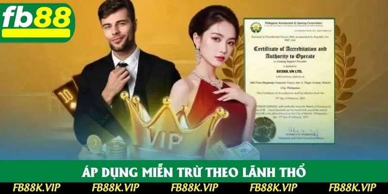 Áp dụng miễn trừ theo lãnh thổ