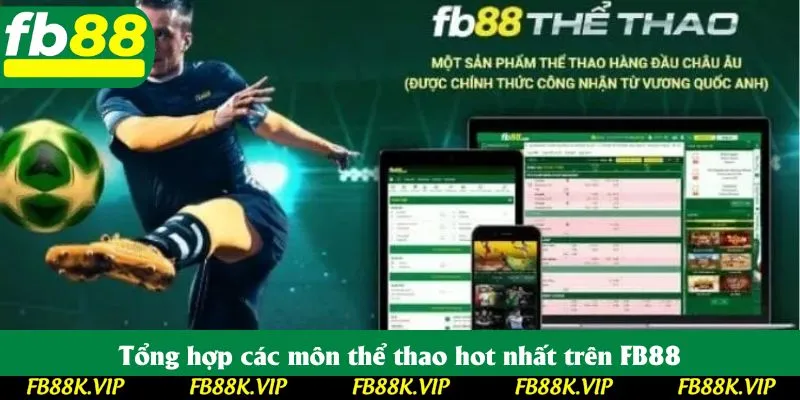 Tổng hợp các môn thể thao hot nhất trên FB88